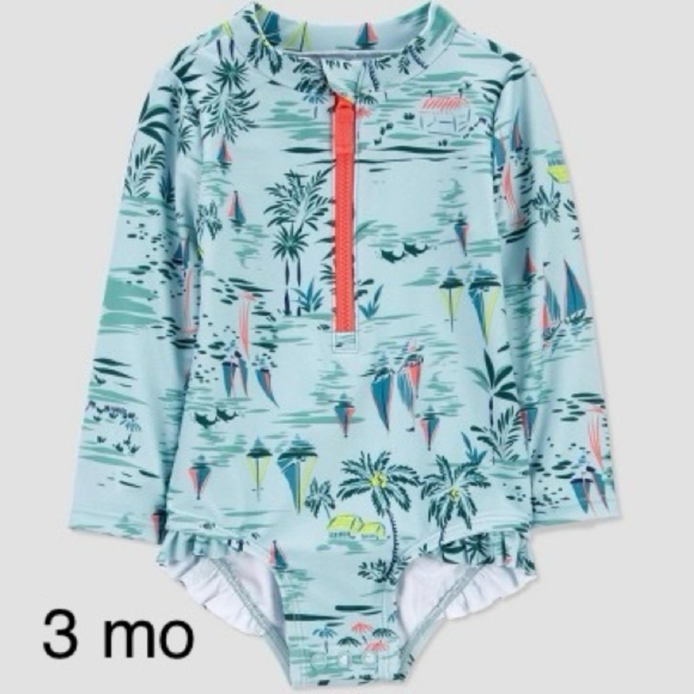 Carter's Just One You® Baby Girls' Scenic One Piece Rash Guard